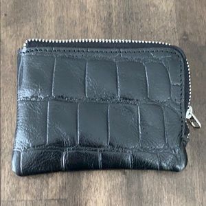 NWOT Free People Croc Embossed Wallet